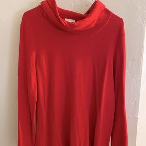 J Jill Red Turtleneck Sweater
